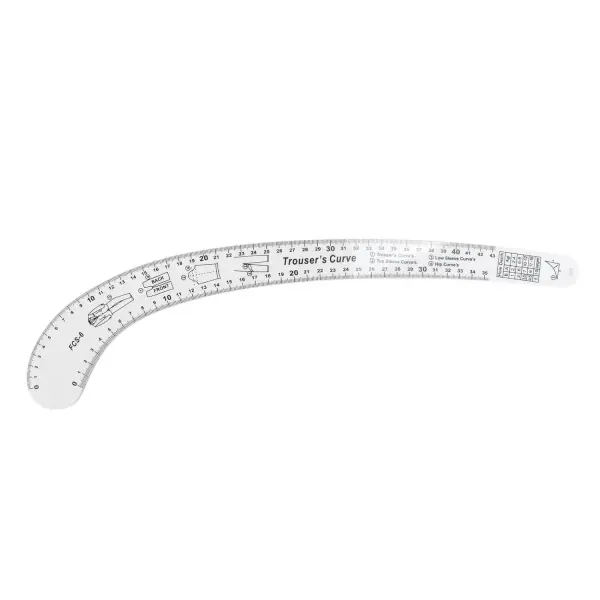 VBESTLIFE Fashion Pattern Design Ruler Set High Accuracy Sewing Tools, 7 Pcs Sewing Ruler Tailor Set for Drawing Curves and Lines