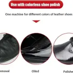 Automatic Shoe Polisher Machine - Commercial Electric Shoe Cleaner for Hotels & Offices, Dual Brush Leather Shine & Cleaning Kit, Efficient Dust Removal & Polishing (Black)