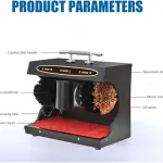 Automatic Shoe Polisher Machine - Commercial Electric Shoe Cleaner for Hotels & Offices, Dual Brush Leather Shine & Cleaning Kit, Efficient Dust Removal & Polishing (Black)
