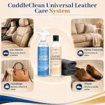 Leather Cleaner and Conditioner Kit (2×16oz) – 2-Step Leather Care System, Deep Clean & Nourish, Non-Greasy, Safe for Car Seats, Couches, Shoes & Furniture, and more