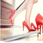 Long Handle Shoe Horn Boot Spoon Easy Wear Helper for Seniors Adults Kids Men Women Stainless Steel Lightweight Shoes Spoon Boot Spoons Shoehorns,A80