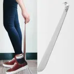 Long Handle Shoe Horn Boot Spoon Easy Wear Helper for Seniors Adults Kids Men Women Stainless Steel Lightweight Shoes Spoon Boot Spoons Shoehorns,A80