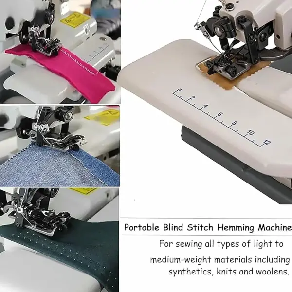 Portable Professional Grade Desktop Blindstitch Blind Hem Sewing Machine Hemming Dresses, Skirt and Coat Bottoms, Draperies, Negligees, Undergarments, Lapel Padding