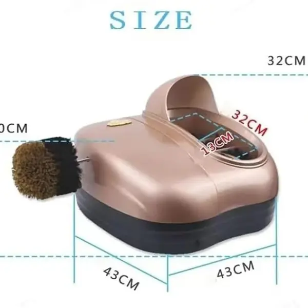 Automatic Shoe Cleaning Machine, Electric Sole Brush for Leather Boots & High Heels, Dust-Free Cleaner for Home & Workshop Use, Efficient & Easy Shoe Care