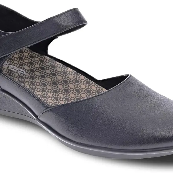 Revere Osaka Mary Jane - Premium Leather - Orthotic-Friendly Removable Insoles - Adjustable Strap - Arch Support - Stylish Wedges for All-Day Comfort