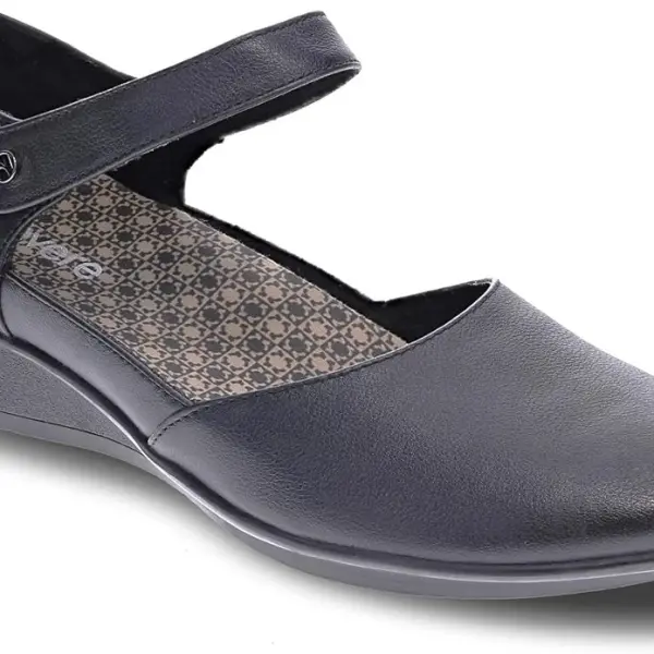 Revere Osaka Mary Jane - Premium Leather - Orthotic-Friendly Removable Insoles - Adjustable Strap - Arch Support - Stylish Wedges for All-Day Comfort