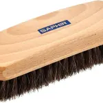 Saphir Natural Horsehair Brush - Shoe Polish Brush for Cleaning, Polishing & Buffing Leather Shoes - 7" (18cm)