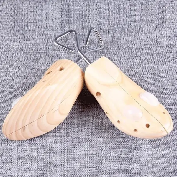 Natural Pine Wood Shoe Support Leather Anti-wrinkle Shaping Adjustable Expanding Device
