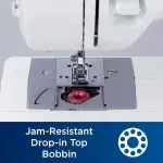 Brother SM2700 27-Stitch Free Arm Sewing Machine and SASEW6 6-Piece Premium Sewing Thread Pack, SA520 Water Soluble Stabilizer