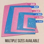 U.S. Art Supply 36" x 48" Self-Healing Cutting Mat 5-Ply - Double-Sided Pink/Blue Craft Mat, Non-Slip Cutting Mats for Crafts, Sewing, Quilting, Scrapbooking