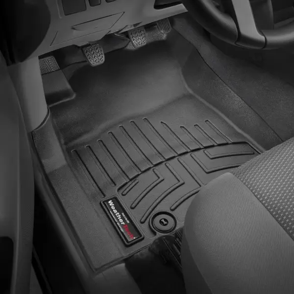 WeatherTech Custom Fit FloorLiners for Toyota Tacoma, Tacoma, Tacoma - 1st Row (444521), Black
