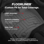 WeatherTech Custom Fit FloorLiners for Toyota Tacoma, Tacoma, Tacoma - 1st Row (444521), Black