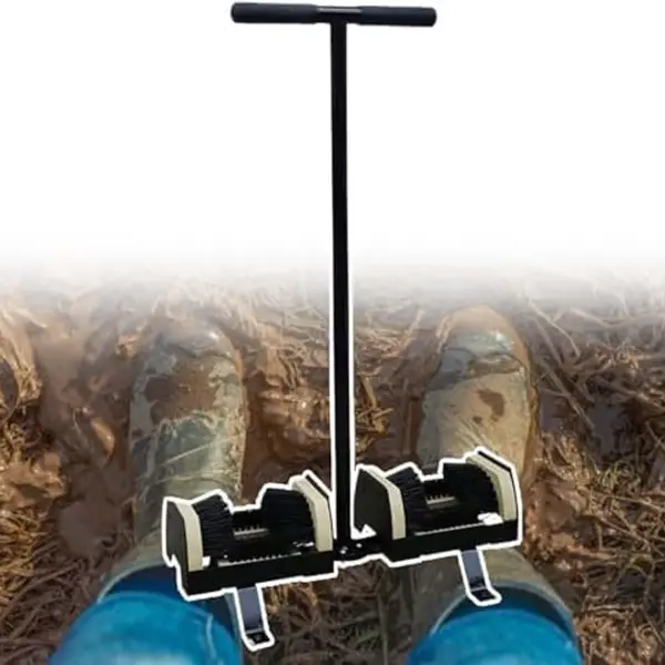 Mud Boot Scrubber with Anti-Slip Base - Standing Shoe Cleaner for Wet Dirt & Muck, Perfect for Farming, Gardening & Outdoor Work Entryways