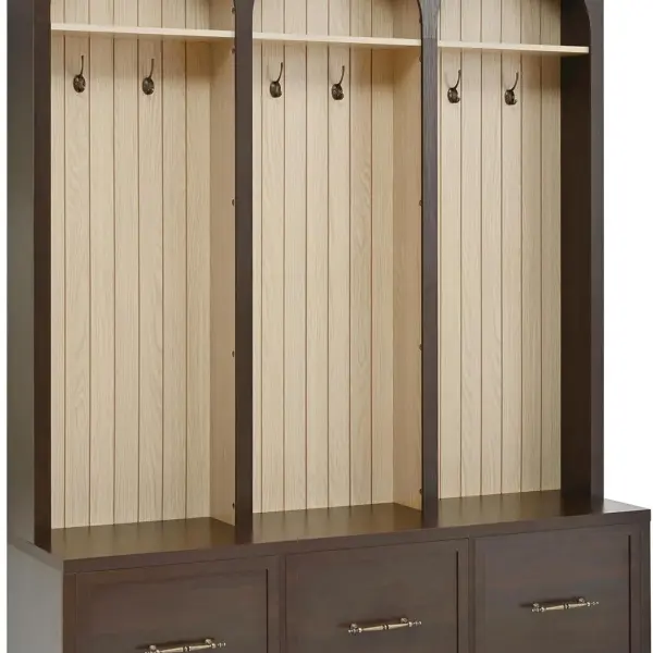 Hall Tree with Bench and Shoe Storage, Entryway Coat Rack with Hooks, Vintage Clothes Rack for Hanging Closet, Mudroom Bench with Storage and Seating, Entryway Organizer with Garment Storage,A-1