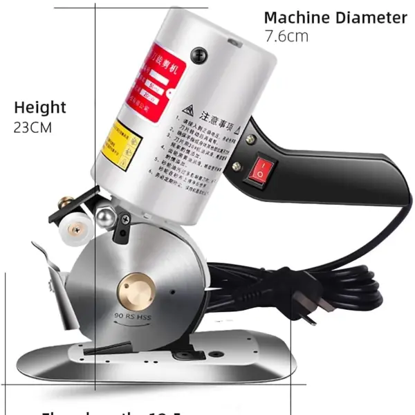 Electric-Fabric-Cutter,-Electric-Cloth-Scissors,-Portable-Cutting-Machine-with-Sharpening-Function,-Sewing-Rotary-Cutter-with-90mm-Rotary-Blade,-for-Multi-Layer-Clothing,