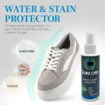 QuickCare Elite Collection - 4 oz Shoe Cleaner & Conditioner, Water & Stain Protection, 2.5 oz Quick Touch White, Brush & Sponge - Complete Shoe Cleaning Set for Sneakers, Leather, and More