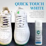 QuickCare Elite Collection - 4 oz Shoe Cleaner & Conditioner, Water & Stain Protection, 2.5 oz Quick Touch White, Brush & Sponge - Complete Shoe Cleaning Set for Sneakers, Leather, and More