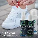 QuickCare Elite Collection - 4 oz Shoe Cleaner & Conditioner, Water & Stain Protection, 2.5 oz Quick Touch White, Brush & Sponge - Complete Shoe Cleaning Set for Sneakers, Leather, and More