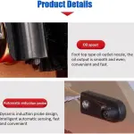 Fully Automatic Shoe Polisher, Household Electric Shoe Brush, Hotel Stainless Automatic for Boots Cleaning/Polishing,Black,Black