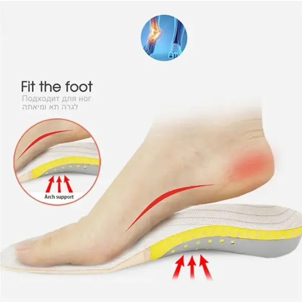 JSEIAJB Orthotic Insole Arch Support PVC Flat Foot Shoe Sole Pad insoles for Shoes insert padded Orthopedic
