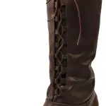Men's Renaissance Boots Medieval Cosplay Boots Halloween Vintage Stage Pirate Viking Tied Shoes