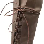 Men's Renaissance Boots Medieval Cosplay Boots Halloween Vintage Stage Pirate Viking Tied Shoes