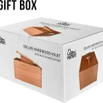 FOOTMATTERS Shoe Shine Valet Box - Hardwood Boot & Shoe Care