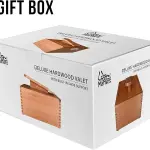 FOOTMATTERS Shoe Shine Valet Box - Hardwood Boot & Shoe Care