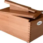 FOOTMATTERS Shoe Shine Valet Box - Hardwood Boot & Shoe Care