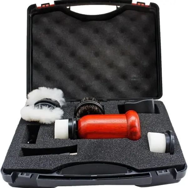 1Set Electric Shoe Polishers Machine 75W High Power Redwood Portable Brush Leather Shoes Kit Cleaning Tools Care