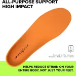 Superfeet All-Purpose High Impact Support Insoles (Orange) - Trim-To-Fit Orthotic Arch Support Shoe Inserts - Professional Grade