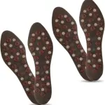 Large Magnetic Insoles for Men for Nikken Kenko mStrides 20211, Shoe Insoles for Work Boots, Running, Walking, Comfortable Sneaker Magnetic Acupressure Foot Support, Shoe Accessories (2 Pack, 7-12)