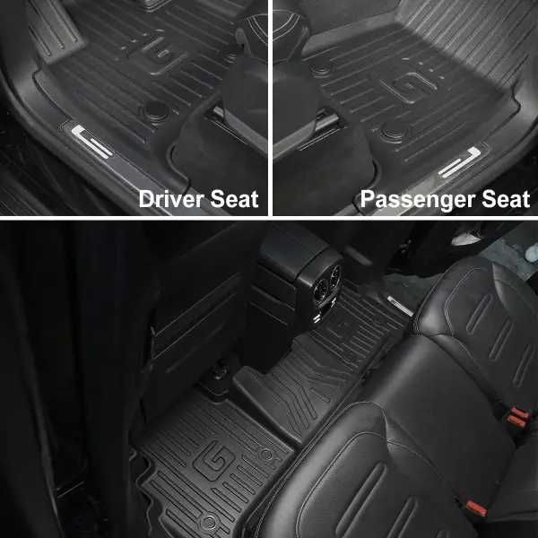Original Floor Mats & Trunk Mat for 2019-2025 2026 Mercedes-Benz G Class/G550/G580/AMG G63 SUV Accessories - Custom Fit All Weather TPE Floor Liners 1st & 2nd Row & Trunk Mat, Black