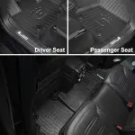 Original Floor Mats & Trunk Mat for 2019-2025 2026 Mercedes-Benz G Class/G550/G580/AMG G63 SUV Accessories - Custom Fit All Weather TPE Floor Liners 1st & 2nd Row & Trunk Mat, Black