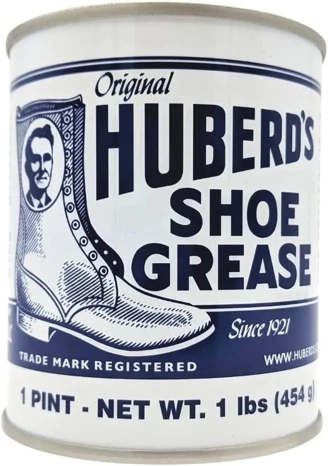 Huberd's Shoe Grease 16 oz, Leather Conditioner and Waterproofer for Boots, Shoes, Saddles, and Gear. Beeswax and Pine Tar Formula. Since 1921.