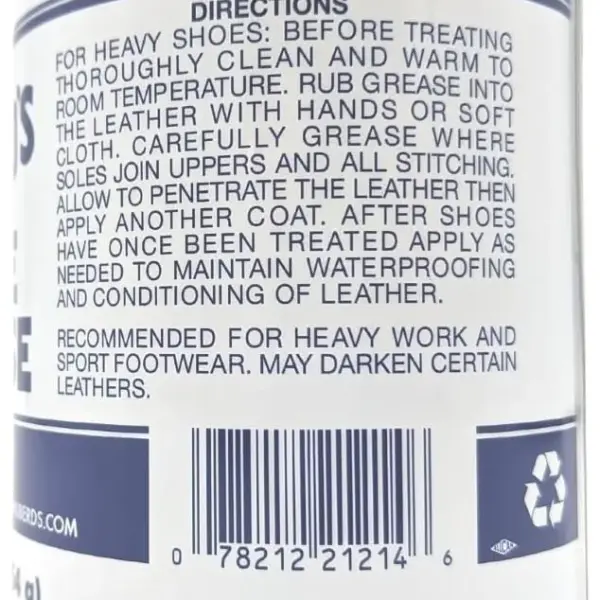 Huberd's Shoe Grease 16 oz, Leather Conditioner and Waterproofer for Boots, Shoes, Saddles, and Gear. Beeswax and Pine Tar Formula. Since 1921.