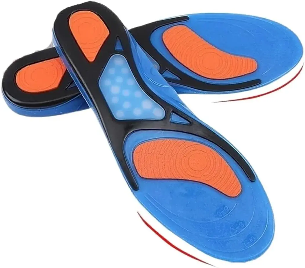 JSEIAJB Gel Insoles Breathable Comfortable Silicone Inserts Deodorant Shock Absorption Shoe Sport