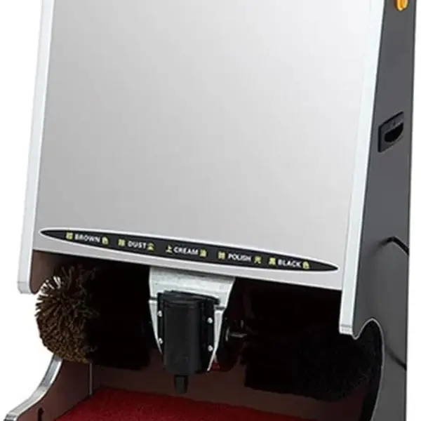 Hotel Automatic Shoe Cleaner, Automatic Home Electric Brush Shoes Machine, Stainless Steel Commercial Shoe Polisher,D