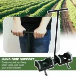 Outdoor Boot Scrubber & Shoe Scraper Brush with Handle - Efficiently Cleans Mud, Dirt & Debris from Soles - Perfect for Front Door, Garden & Outdoor Use