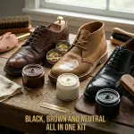 Eagle Shoe Cream Polish Kit – 3 Piece Boot & Shoe Polish with Shoe Cream, Shine Cloth & Applicator