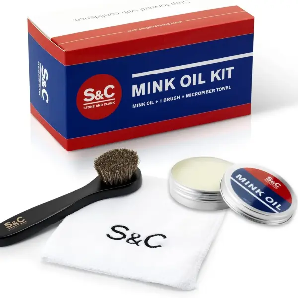 Stone and Clark Mink Oil for Leather Boot - Leather Conditioner & Protector for Boot, Belt, Saddle, Baseball Glove & Purse