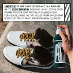 FACTORY LACED Sneaker Care Kit — Shoe Cleaner with Deodorizer & Water Repellent Spray, 2 Brushes & Microfiber Towel — Works on Jordan, Nike, Adidas — Leather, Suede, Canvas & Mesh