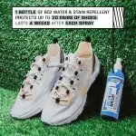 FACTORY LACED Sneaker Care Kit — Shoe Cleaner with Deodorizer & Water Repellent Spray, 2 Brushes & Microfiber Towel — Works on Jordan, Nike, Adidas — Leather, Suede, Canvas & Mesh