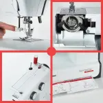 Bernette B33 Sewing Machine for Beginners | 23 Stitches | 7 Presser Feet | Automatic Buttonhole | Includes Rotary Mat, Scissor & LED Light, Threader, Bobbins, & More