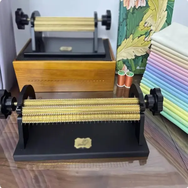 32 Row Smocking Pleater Sewing Machine,Fabric Pleating Tool with Back Box Special Needle,47 Positions Adjustable Pleating Presser Foot,for DIY Apparel Fabric Ruffling Craft Project Use3 32Rows