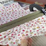 32 Row Smocking Pleater Sewing Machine,Fabric Pleating Tool with Back Box Special Needle,47 Positions Adjustable Pleating Presser Foot,for DIY Apparel Fabric Ruffling Craft Project Use3 32Rows