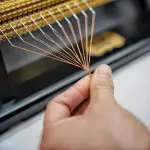 32 Row Smocking Pleater Sewing Machine,Fabric Pleating Tool with Back Box Special Needle,47 Positions Adjustable Pleating Presser Foot,for DIY Apparel Fabric Ruffling Craft Project Use3 32Rows
