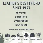 Snowshoe Leather Conditioner, Made in USA Since 1927 - Protect, Condition, Restore & Waterproof - Leather Conditioner for Furniture, Couch, Purses, Shoes, Boots, Gloves, Saddles (Gallon)