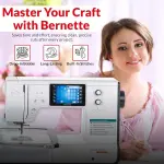 Bernette B79 Sewing and Embroidery Machine Combo | Computerized Touchscreen Machine with 3 Hoops, Sunset Thread Kit, $500+ Embroidery Design Tools, Presser Feet, Extension Table & More