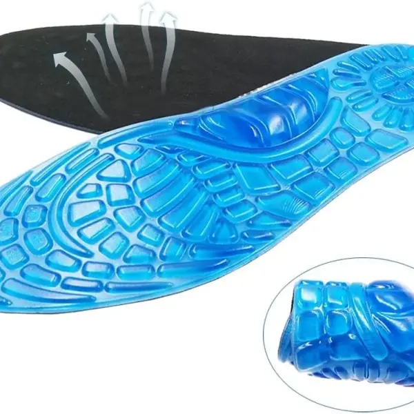 JSEIAJB Soft Shock Absorption Gel Insoles Cushion Running Walking Comfortable Massaging for Shoes Sole Woman Men